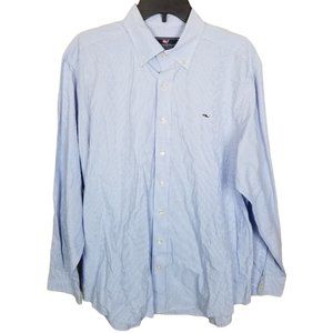 Vineyard Vines Mens L Blue Gingham Checkered Long